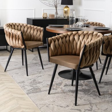 Обеденный стул Mebel Elit ELENA Welur Бежевый ME.ELENA/BZ/V/K фото - 7