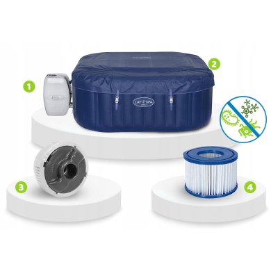 Джакузі Bestway LAY-Z-SPA HAWAII 180х180х71 см Синій BES60021 фото - 2