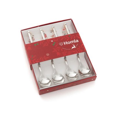 Набор десертных ложек Homla BLANE 4 шт Серебристый - 9 Набор десертных ложек Homla BLANE 4 шт Серебристый 200432 фото - 9