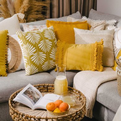 Декоративна наволочка Homla RENDA 45x45 см Бежевий 207640 фото - 10