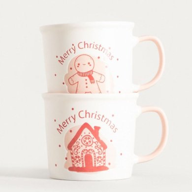 Набір кружок Homla GLIMSY 300 мл 2 шт Принт 242037