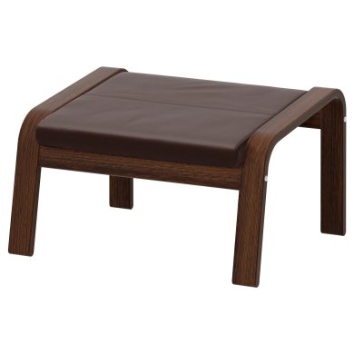 IKEA Крісло-качалка з підставкою POANG Темно-коричневий (ИКЕА ПОАНГ) 19551073 фото - 6