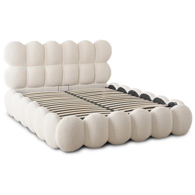 Кровать Mebel Elit ANKARA Boucle 140x200 см Кремовый ME.ANKARA/140/KR/TB/LOZZPOJ фото - 2