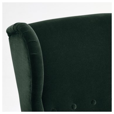 Кресло мягкое STRANDMON Темно-зеленый - 9 IKEA Кресло мягкое STRANDMON Темно-зеленый (ИКЕА СТРАНДМОН) 80359844 фото - 9
