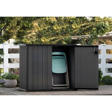 Садовый шкаф Keter CORTINA BELLA 1000 л Графит 255514 фото - 4