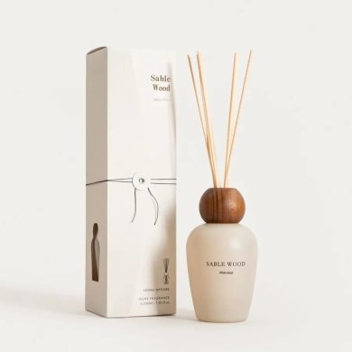 Ароматичний дифузор Homla SABLE WOOD White Musk 200 мл Бежевий 243832 фото - 4