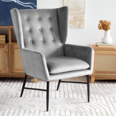 Крісло м'яке Homla VINNANDE Сірий 218203 фото - 7