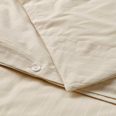 IKEA Комплект постельного белья DOFTAKLEJA 150x200 см Бежевый (ИКЕА ДОФТАГЛЮ) 20600633 фото - 4