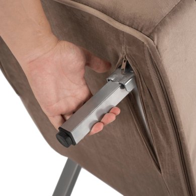 Крісло м'яке розкладне Mebel Elit BART Welur Бежевий ME.BART/BZ/V/FW фото - 11