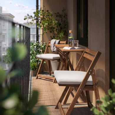 IKEA Комплект складной садовой мебели NAMMARO Дерево (ИКЕА НАММАРО) 69581789 фото - 2