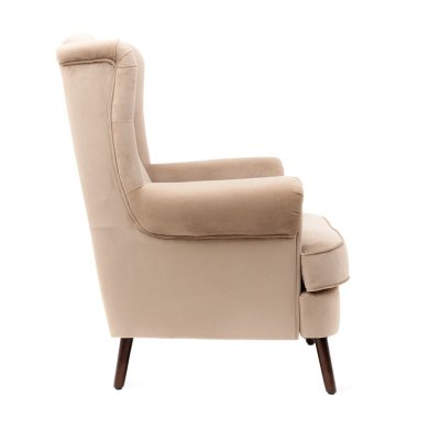 Крісло м'яке Homla FOSSBY Welur Бежевий 213246 фото - 3