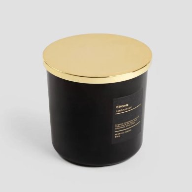 Ароматична свічка Homla AURA Sandalwood 870 г Чорний 237566 фото - 2