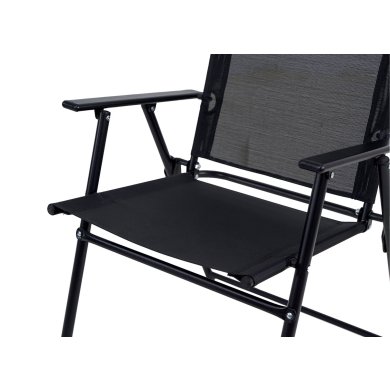 Складаний садовий стілець Kontrast LIMA Чорний 5.03.212979 фото - 3