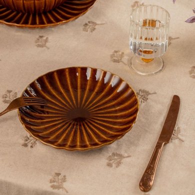 Десертна тарілка Homla MELIDA 21 см Бурштиновий - 4 Десертна тарілка Homla MELIDA 21 см Бурштиновий 241346 фото - 4