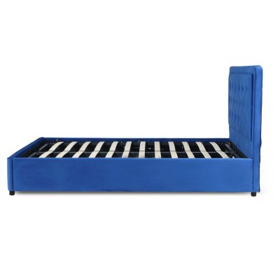 Ліжко Mebel Elit CROS Welur 160x200 см Синій ME.CROS/160/GR/V/LOZZPOJ фото - 5