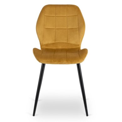 Обеденный стул Mebel Elit IRYS Welur Горчичный - 2 Обеденный стул Mebel Elit IRYS Welur Горчичный ME.IRYS/CU/V/K фото - 2