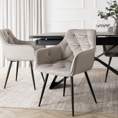 Обеденный стул Mebel Elit MODESTO Welur Серый ME.MODESTO/P/CZ/V/K фото - 6