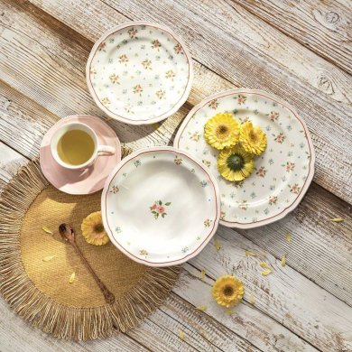 Обеденная тарелка Homla GRETA 27 см Розовый - 5 Обеденная тарелка Homla GRETA 27 см Розовый 234846 фото - 5