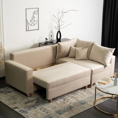 Розкладний диван Mebel Elit MARKUS Бежевий - 11 Розкладний диван Mebel Elit MARKUS Бежевий MGK.FIESTA/VELLUTO2/NAR фото - 11