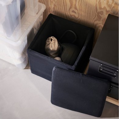 IKEA Пуф BOSNAS Черный (ИКЕА БОСНАС) 40266682 фото - 8