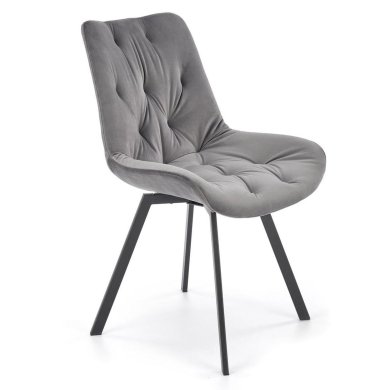 Обеденный стул поворотный Halmar K519 Серый V-CH-K/519-KR-POPIELATY фото - 3