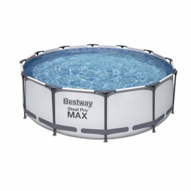 Каркасний басейн Bestway 56416 STEEL PRO MAX 366х76 см Білий - 2 Каркасний басейн Bestway 56416 STEEL PRO MAX 366х76 см Білий BES56416 фото - 2