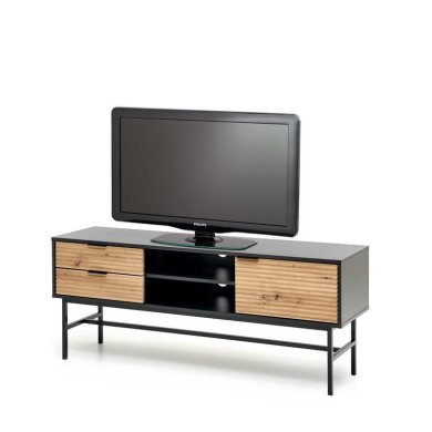Тумба под ТВ Halmar Murano RTV-1 | Дуб аристан / Черный V-PL-MURANO-RTV-1