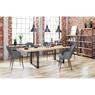 Обеденный стол Halmar RADUS 90х160 см Дуб V-PL-RADUS_160-ST-OKL.NATURALNA фото - 4