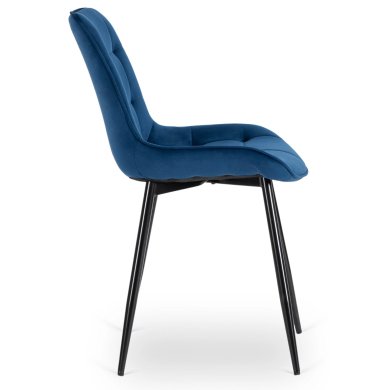 Обеденный стул Mebel Elit CHRIS Welur Синий ME.CHRIS/GR/CZ/V/K фото - 3