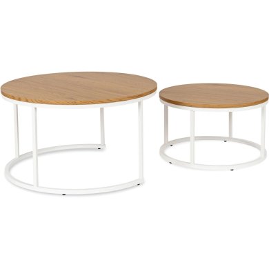 Комплект журнальных столов Mebel Elit DANIELLE MAX 2 шт Дуб - 4 Комплект журнальных столов Mebel Elit DANIELLE MAX 2 шт Дуб ME.MAXDANIELLE/D/B/L фото - 4