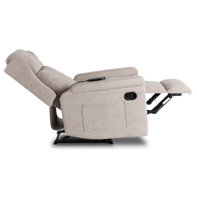 Крісло м'яке розкладне масажне з реклайнером Mebel Elit SEBASTIAN Бежевий ME.SEBASTIAN/BZ/T/FW фото - 7