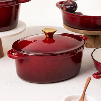 Каструля з кришкою Homla ANDREAS 4,5 л Бордовий 244319 фото - 7