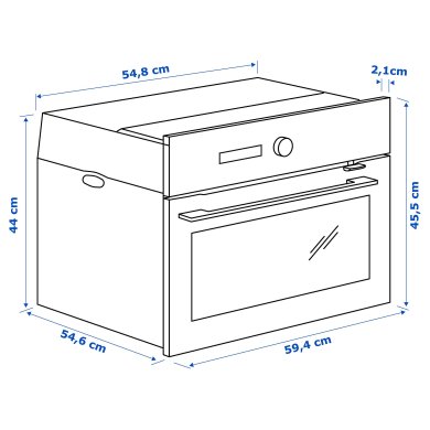 IKEA Мікрохвильова піч FINSMAKARE (ИКЕА ФИНСМАКЭРЕ) 50411768 фото - 2