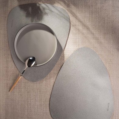 Набір сервірувальних килимків Homla FEMELO 30x38 см 2 шт Сріблястий 242230 фото - 4