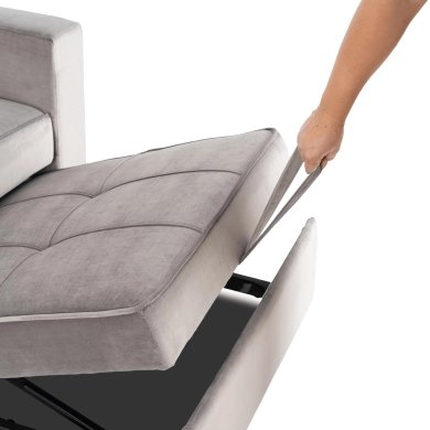 Кресло мягкое раскладное Mebel Elit SOLOR Welur Серый ME.SOLOR2/P/V/FW фото - 10
