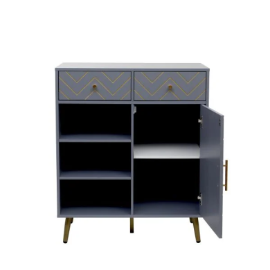 Комод Homla BODO 80x40x95 см | Графит / Золотой 214198 фото - 3