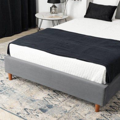 Кровать Mebel Elit DENNIS Welur 120x200 см Серый ME.DENNIS/120/CP/V/LOZ фото - 6