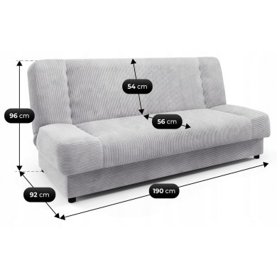 Розкладний диван Mebel Elit PIANO Velvet Сірий PPHUE.DOROTKA/POSO110/WER фото - 6