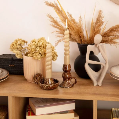 Подсвечник Homla ROLO 8,5x7x10,5 см | Коричневый 218160 фото - 3