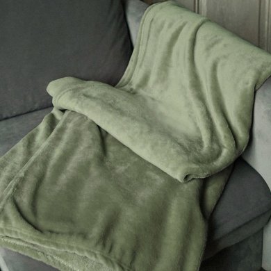 Плед Homla ROTE 150x200 см Оливковый 207222 фото - 6