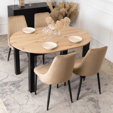 Обеденный стул Mebel Elit BARI Welur Бежевый ME.BARI/BZ/V/K фото - 8