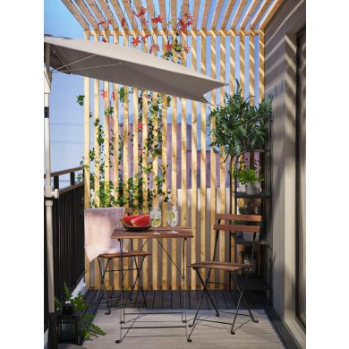 IKEA Садова парасоля LILLEO 150х100 см Сірий (ИКЕА ЛИЛЛЕО) 10504632 фото - 5