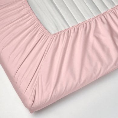 IKEA Простирадло на резинці ULLVIDE 140x200 см Рожевий (ИКЕА УЛЬВИДЕ) 90565315 фото - 3