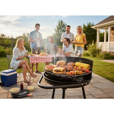 Угольный гриль Garden Line BBQ5351 Черный BBQ5351 фото - 5