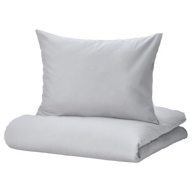 IKEA Комплект постельного белья NATTSVARMARE 150x200 см Серый (ИКЕА НАТЦВАРМАРЕ) 20529335