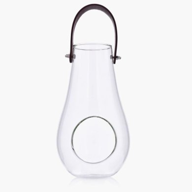 Фонарь Duka TILLFALLIG 14x25 см | Прозрачный / Коричневый 1218437