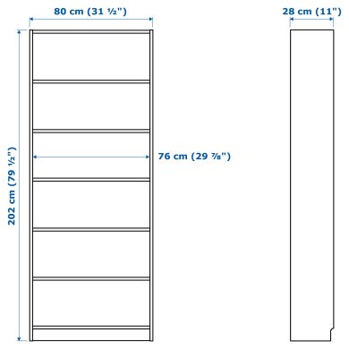 IKEA Стелаж BILLY Білий (ИКЕА БИЛЛИ) 00263850 фото - 2