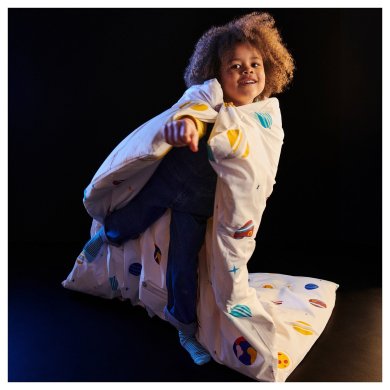 IKEA Комплект постельного белья AFTONSPARV 150х200 см Принт (ИКЕА АФТОНСПАРВ) 10554047 фото - 6