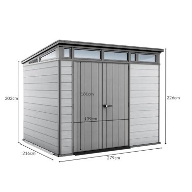 Садовый домик Keter SIGNATURE PENT 279x216x226 см Дерево 259819 фото - 9