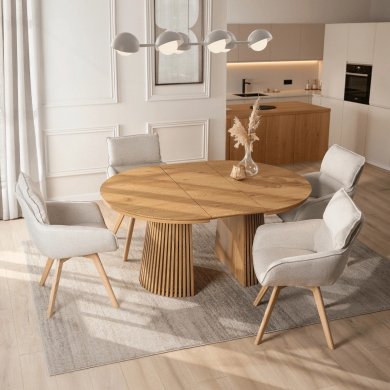 Розкладний обідній стіл Mebel Elit ADRIEN Дуб ME.ADRIEN/D/D/S фото - 7